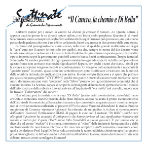 Il Cancro, la chemio e Di Bella