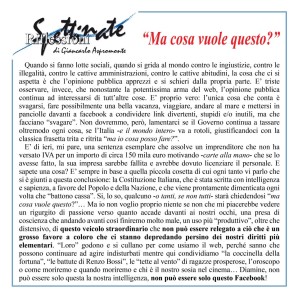 “Ma questo cosa vuole?”