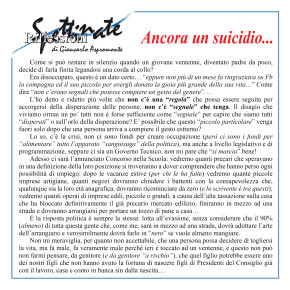 Ancora un suicidio…