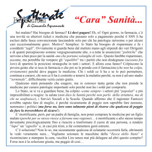 “Cara” Sanità…