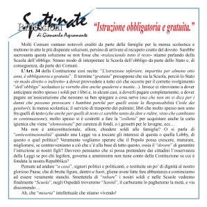 “Istruzione obbligatoria e gratuita.”
