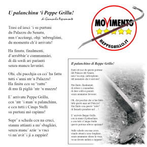 ‘U palanchinu ‘i Peppe Grillu!