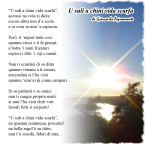 “U suli a chini vida scarfa”