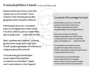 ‘A scusa du piritàru è ‘a tussa!